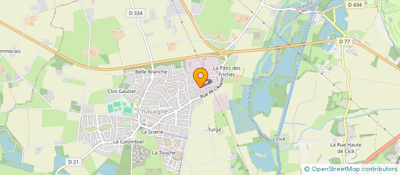 localisation de l'entreprise SCI PAMOVICE  CHAVAGNE