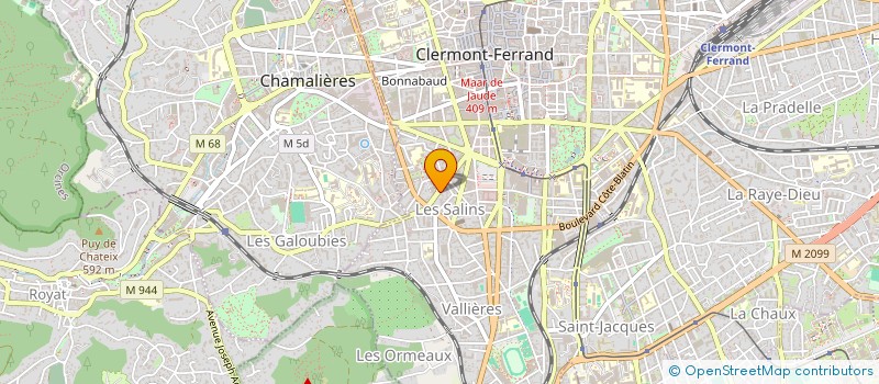 localisation de l'entreprise SCI PAMPA  CLERMONT-FERRAND