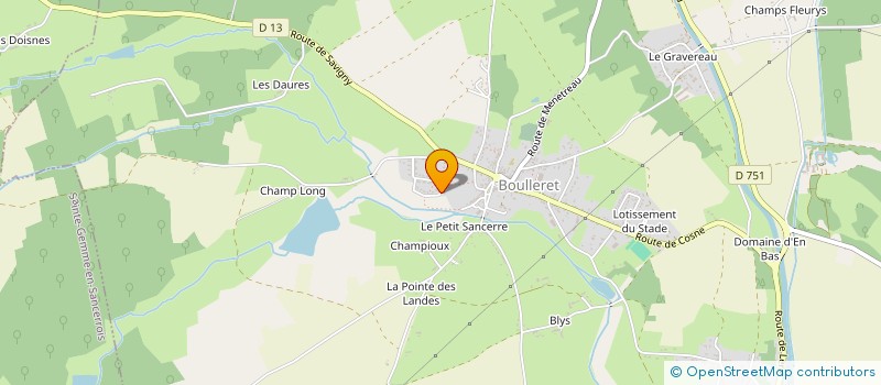 localisation de l'entreprise SCI PAMS  BOULLERET