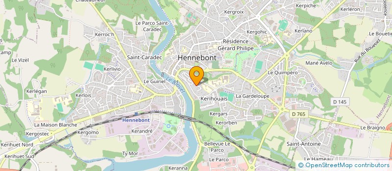 localisation de l'entreprise SCI PAMT  HENNEBONT