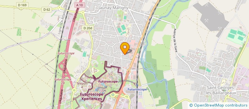 localisation de l'entreprise SCI PAMTC  JAUNAY-MARIGNY