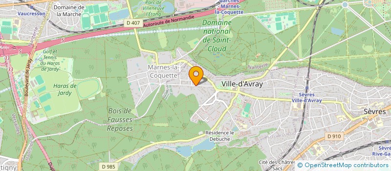 localisation de l'entreprise SCI PAMYDD  VILLE-D'AVRAY