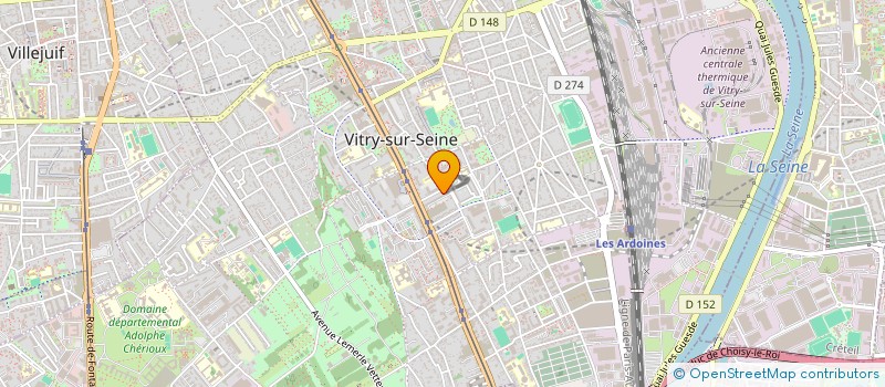 localisation de l'entreprise SCI PAN 2  VITRY-SUR-SEINE