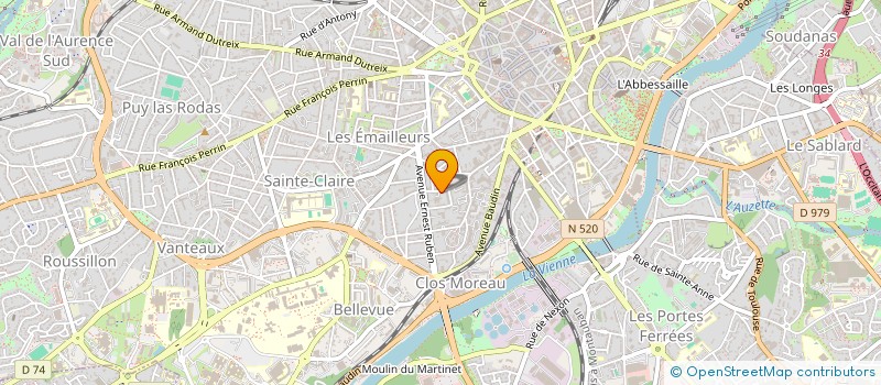 localisation de l'entreprise SCI PAN DE LA VAUDERE à LIMOGES