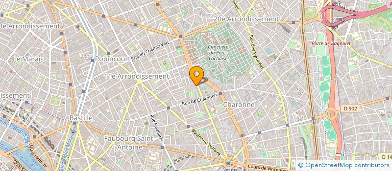 localisation de l'entreprise SCI PAN'S  PARIS