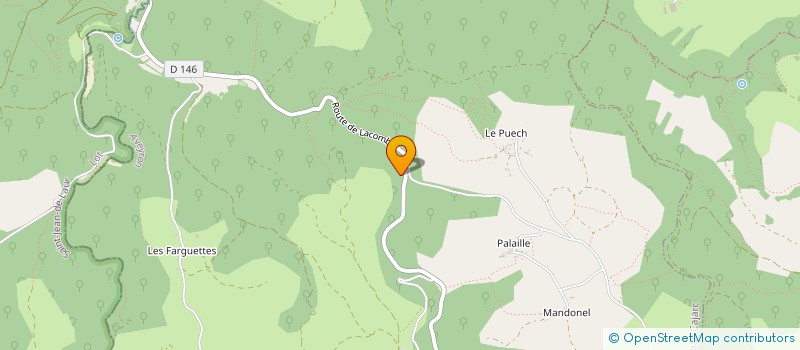 localisation de l'entreprise SCI PANCALA  SALVAGNAC-CAJARC