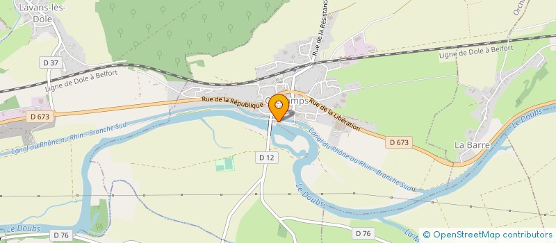 localisation de l'entreprise SCI PANCEVO  ORCHAMPS