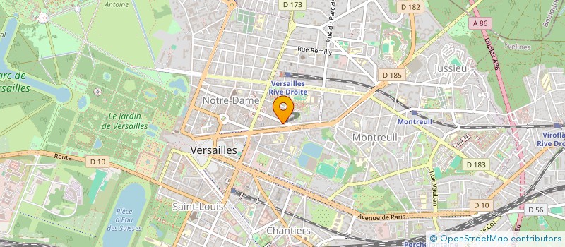 localisation de l'entreprise SCI PANDA à VERSAILLES