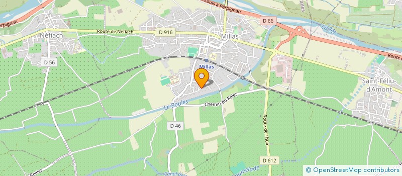 localisation de l'entreprise SCI PANDA  MILLAS