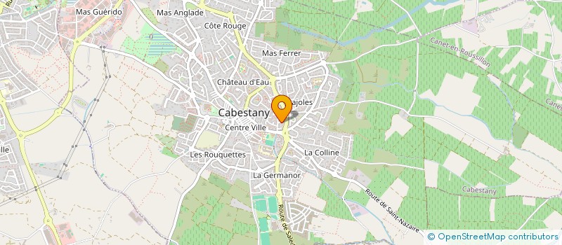 localisation de l'entreprise SCI PANDA  CABESTANY