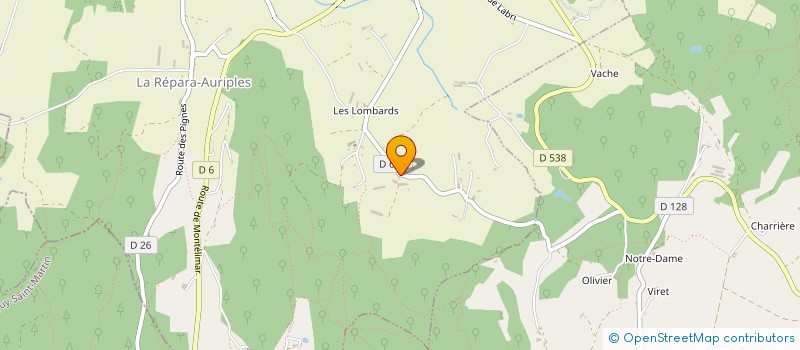 localisation de l'entreprise SCI PANDAY  LA REPARA-AURIPLES