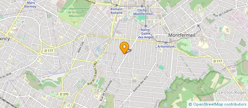 localisation de l'entreprise SCI PANDOR à MONTFERMEIL