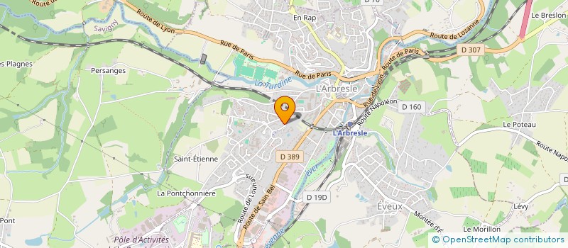 localisation de l'entreprise SCI PANDORA  L'ARBRESLE