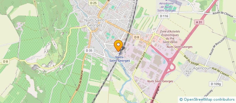 localisation de l'entreprise SCI PANG à NUITS-SAINT-GEORGES