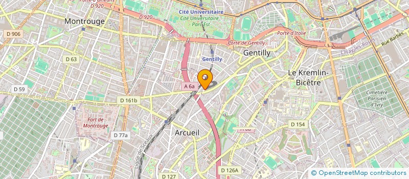 localisation de l'entreprise SCI PANG  ARCUEIL