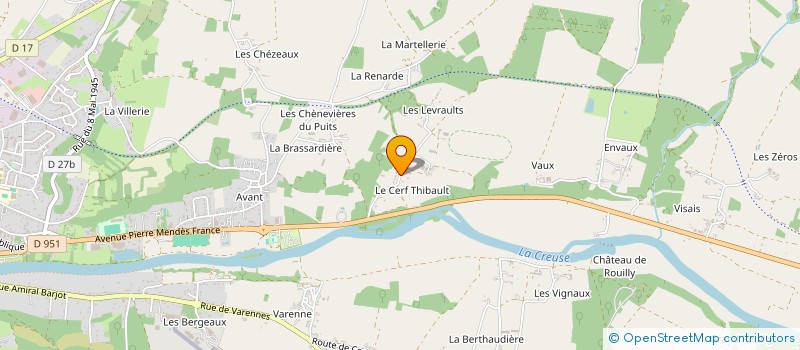 localisation de l'entreprise SCI PANI à LE BLANC