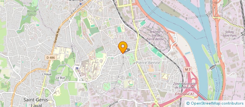 localisation de l'entreprise SCI PANIMOLI  OULLINS-PIERRE-BENITE