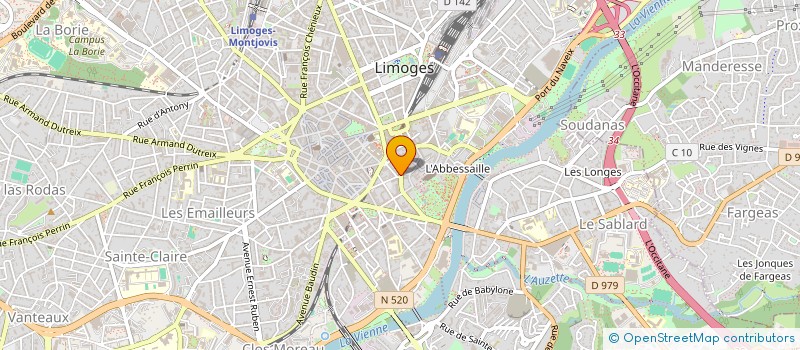 localisation de l'entreprise SCI PANIRA à LIMOGES