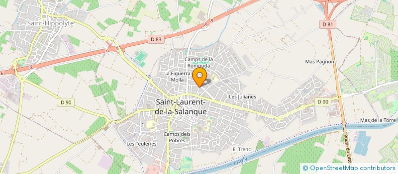 localisation de l'entreprise SCI PANIS  SAINT-LAURENT-DE-LA-SALANQUE