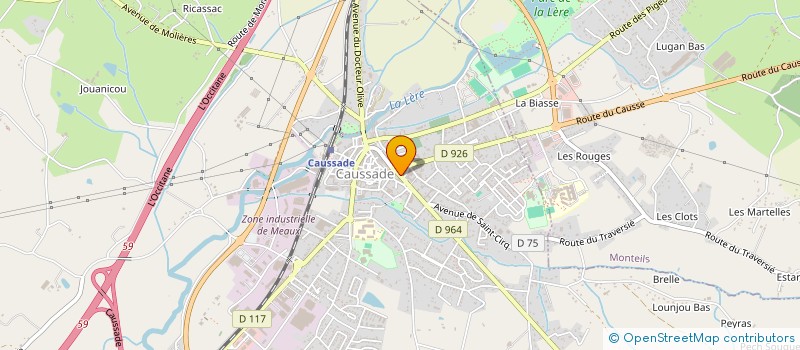 localisation de l'entreprise SCI PANIS FOLLET  CAUSSADE