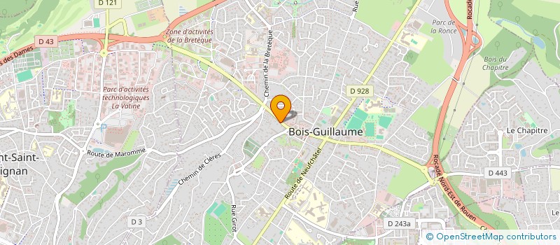 localisation de l'entreprise SCI PANISOR à BOIS-GUILLAUME