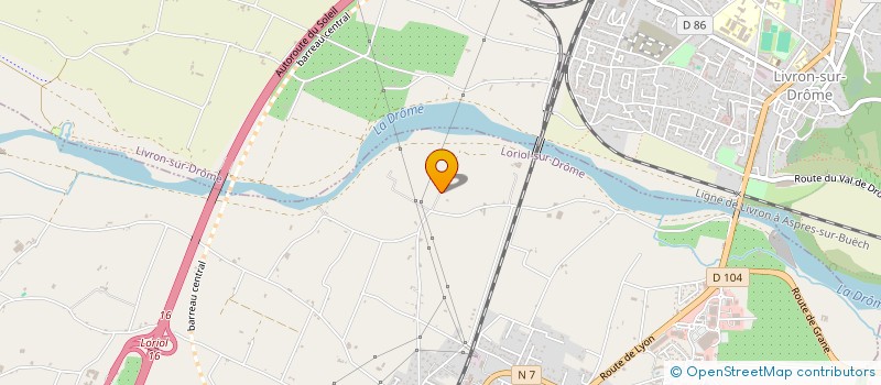 localisation de l'entreprise SCI PANISSOD  LORIOL-SUR-DROME