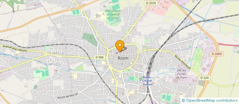 localisation de l'entreprise SCI PANN  RIOM