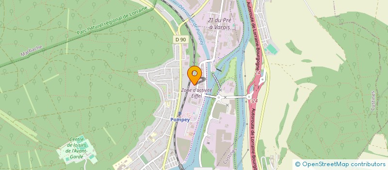 localisation de l'entreprise SCI PANO  POMPEY