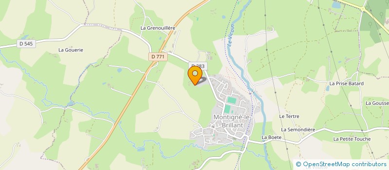 localisation de l'entreprise SCI PANO  MONTIGNE-LE-BRILLANT