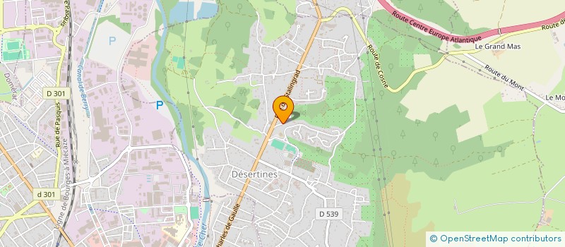 localisation de l'entreprise SCI PANON  DESERTINES