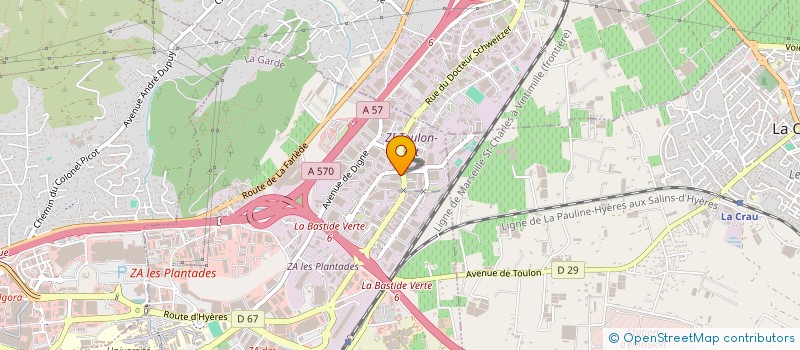 localisation de l'entreprise SCI PANORAMA  LA GARDE