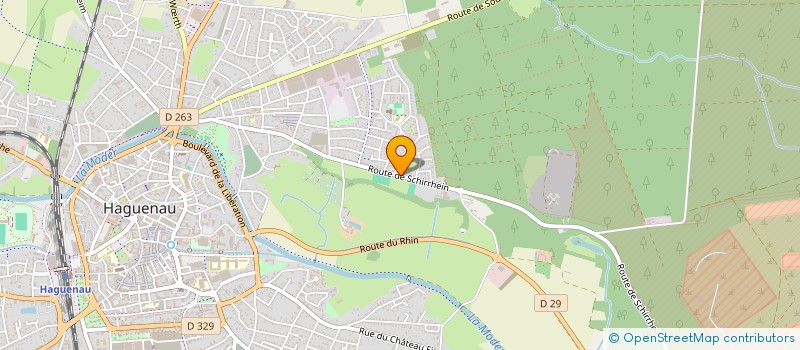 localisation de l'entreprise SCI PANORAMA  HAGUENAU