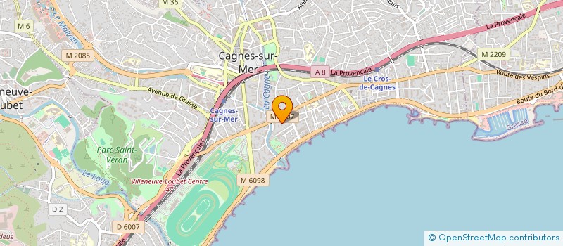 localisation de l'entreprise SCI PANORAMA à CAGNES-SUR-MER