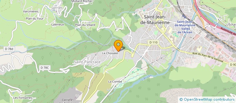 localisation de l'entreprise SCI PANORAMA 49  SAINT-JEAN-DE-MAURIENNE