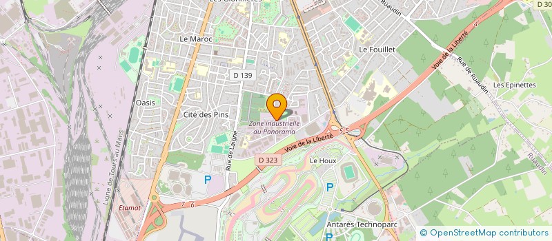 localisation de l'entreprise SCI PANORAMA JAUNAY  LE MANS