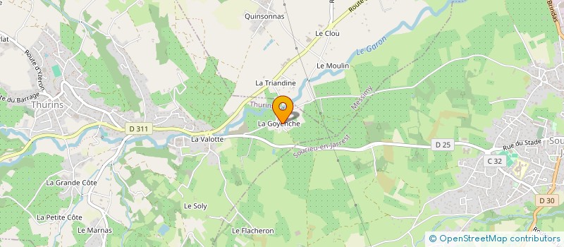 localisation de l'entreprise SCI PANORAMER  THURINS