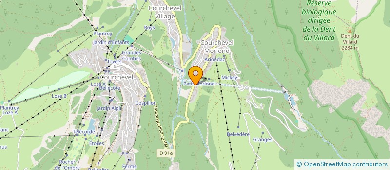 localisation de l'entreprise SCI PANORAMIC à COURCHEVEL