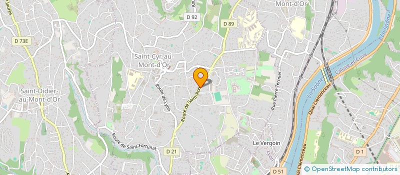 localisation de l'entreprise SCI PANORAMIQUE  SAINT CYR AU MONT D OR