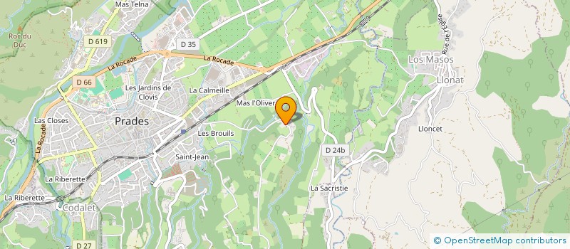 localisation de l'entreprise SCI PANORAMIX  PRADES