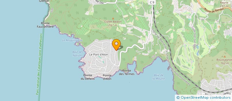 localisation de l'entreprise SCI PANOUSE à SAINT-CYR-SUR-MER