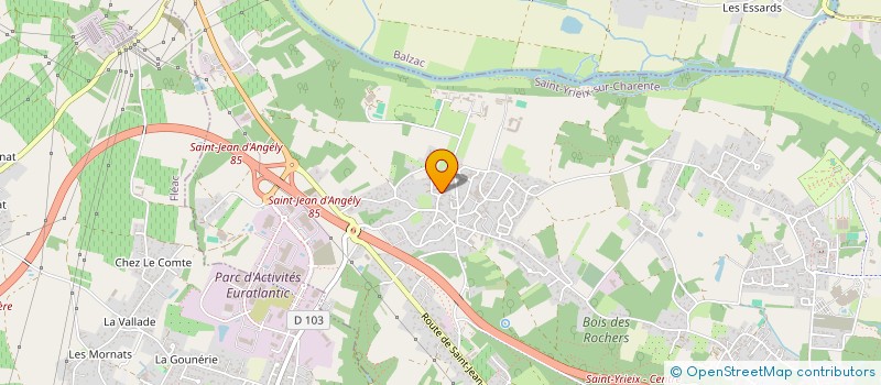 localisation de l'entreprise SCI PANPAN à SAINT-YRIEIX-SUR-CHARENTE