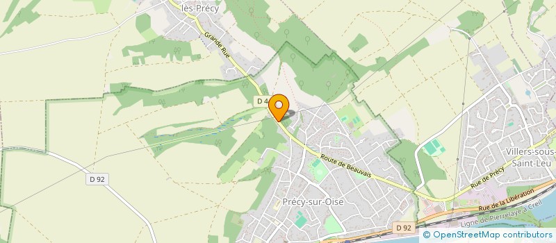 localisation de l'entreprise SCI PANS MENDES  PRECY-SUR-OISE