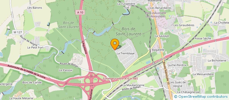 localisation de l'entreprise SCI PANTERNE  VEIGNE