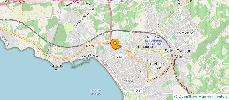 localisation de l'entreprise SCI PANTHEON à SAINT-CYR-SUR-MER
