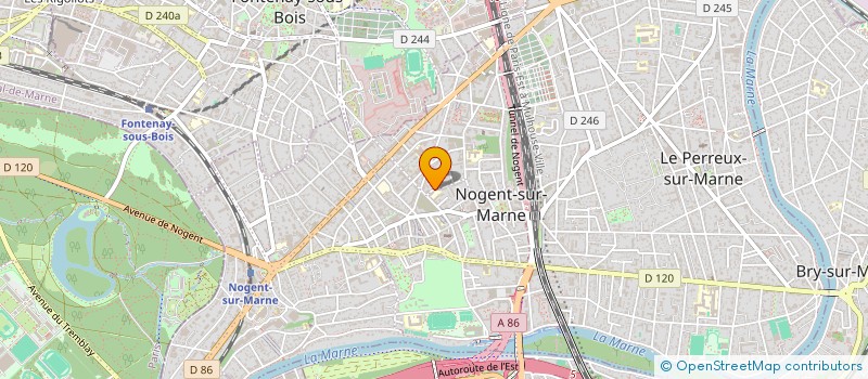 localisation de l'entreprise SCI PANTIN LOLIVE  NOGENT-SUR-MARNE