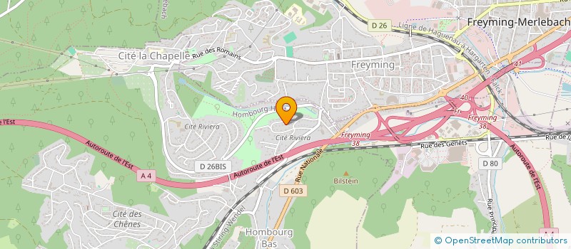 localisation de l'entreprise SCI PANTURLE à HOMBOURG-HAUT