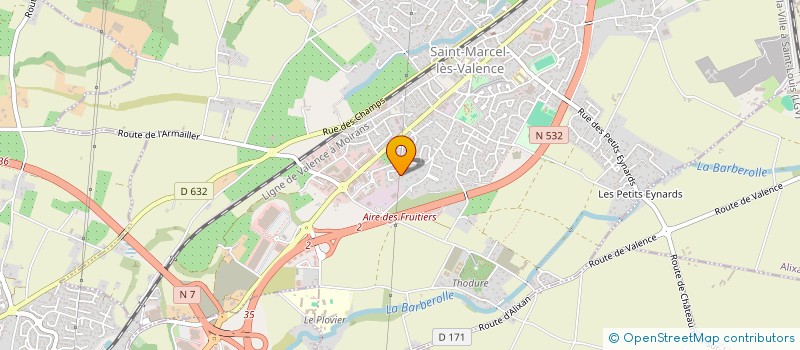 localisation de l'entreprise SCI PAO  SAINT-MARCEL-LES-VALENCE