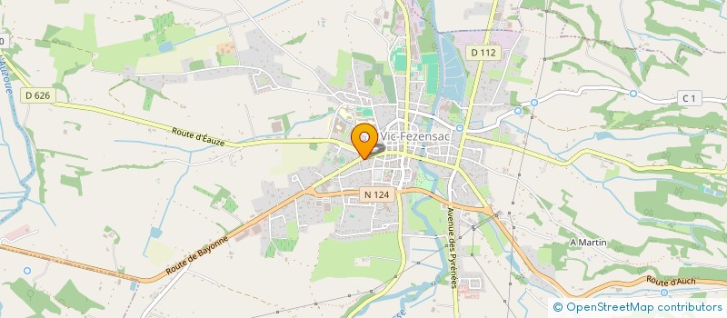 localisation de l'entreprise SCI PAO à VIC-FEZENSAC