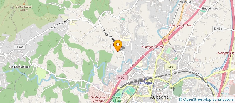 localisation de l'entreprise SCI PAOLA à AUBAGNE