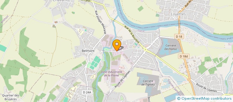 localisation de l'entreprise SCI PAOLA  CHAVANOZ